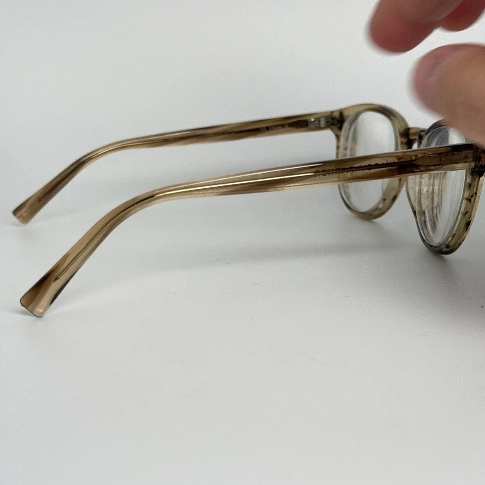 Warby Parker Barkley 207‎ Eyeglasses Frames Brown Striped 51-20-140 Eyewear